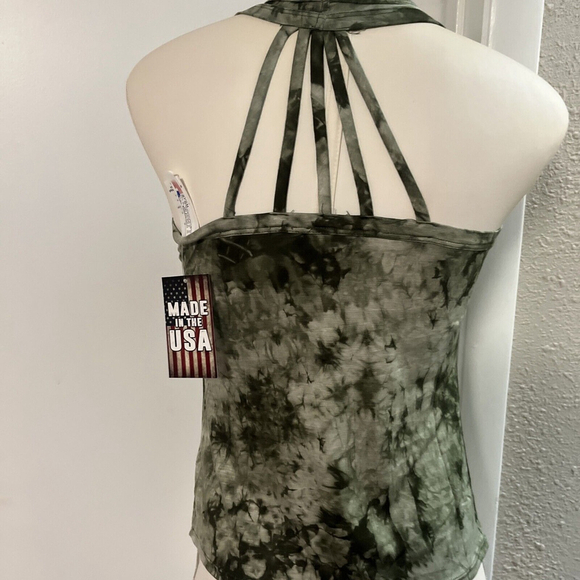 NWT Small women’s Tie Dye Tassel Tank By Liberty Wear - Picture 7 of 10